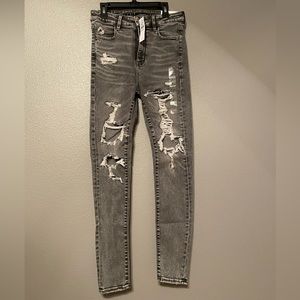 Distressed High-rise Skinny Jeans